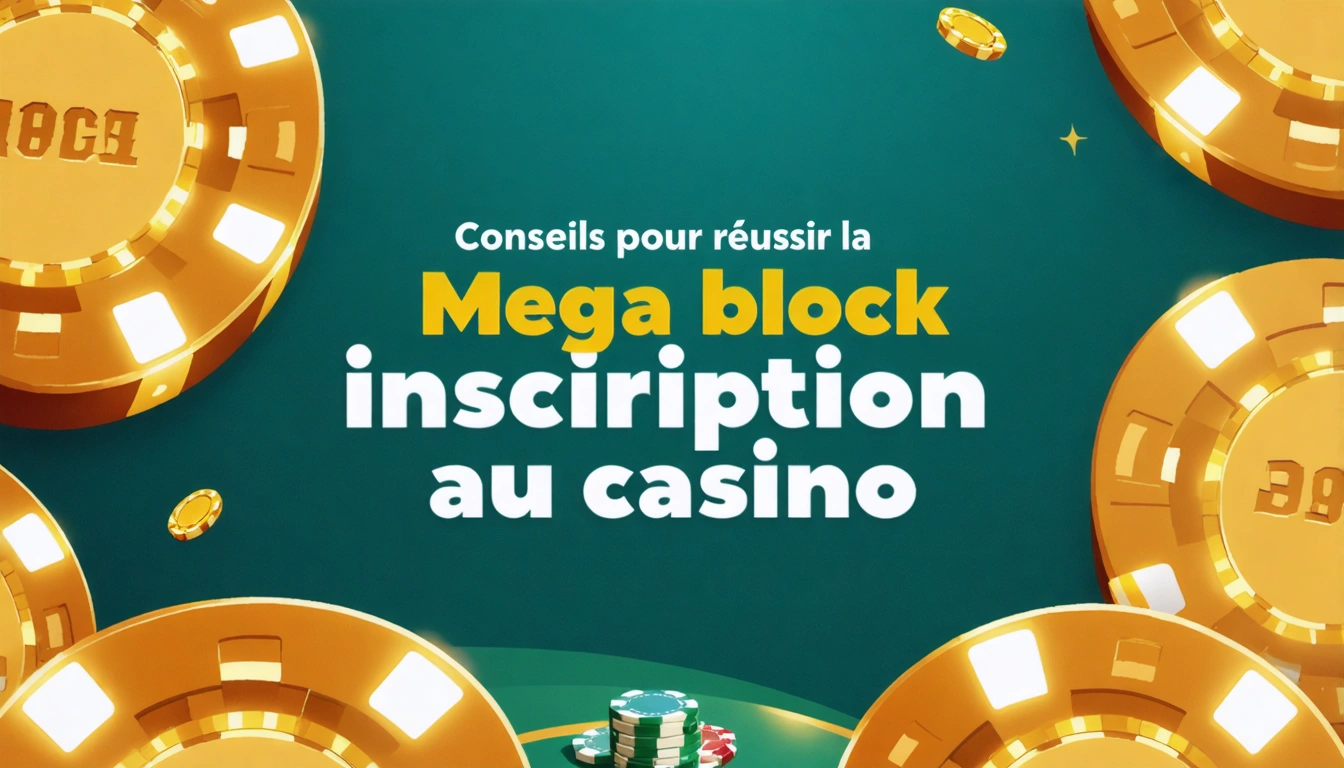 Conseils pour réussir la Mega block inscription au casino